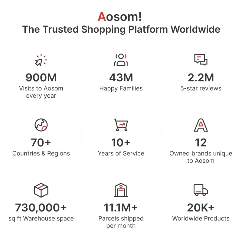 Aosom Three-Wheel Bike Trailer Cart Cargo Runner - Red(m-12)